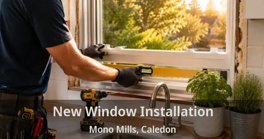 New Window Installation Mono Mills, Caledon - ON