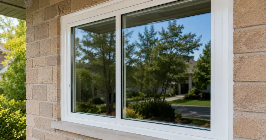 technician installing new insulated glass unit in window frame in Caledon