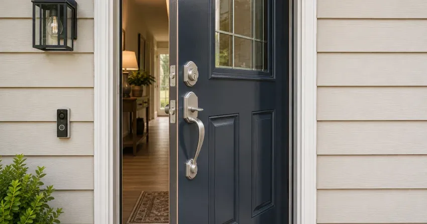 energy-efficient exterior door upgrade installation in Campbells Cross, Caledon