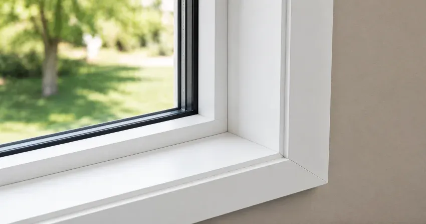 large picture window installed in a living room in Greenlaw, Caledon